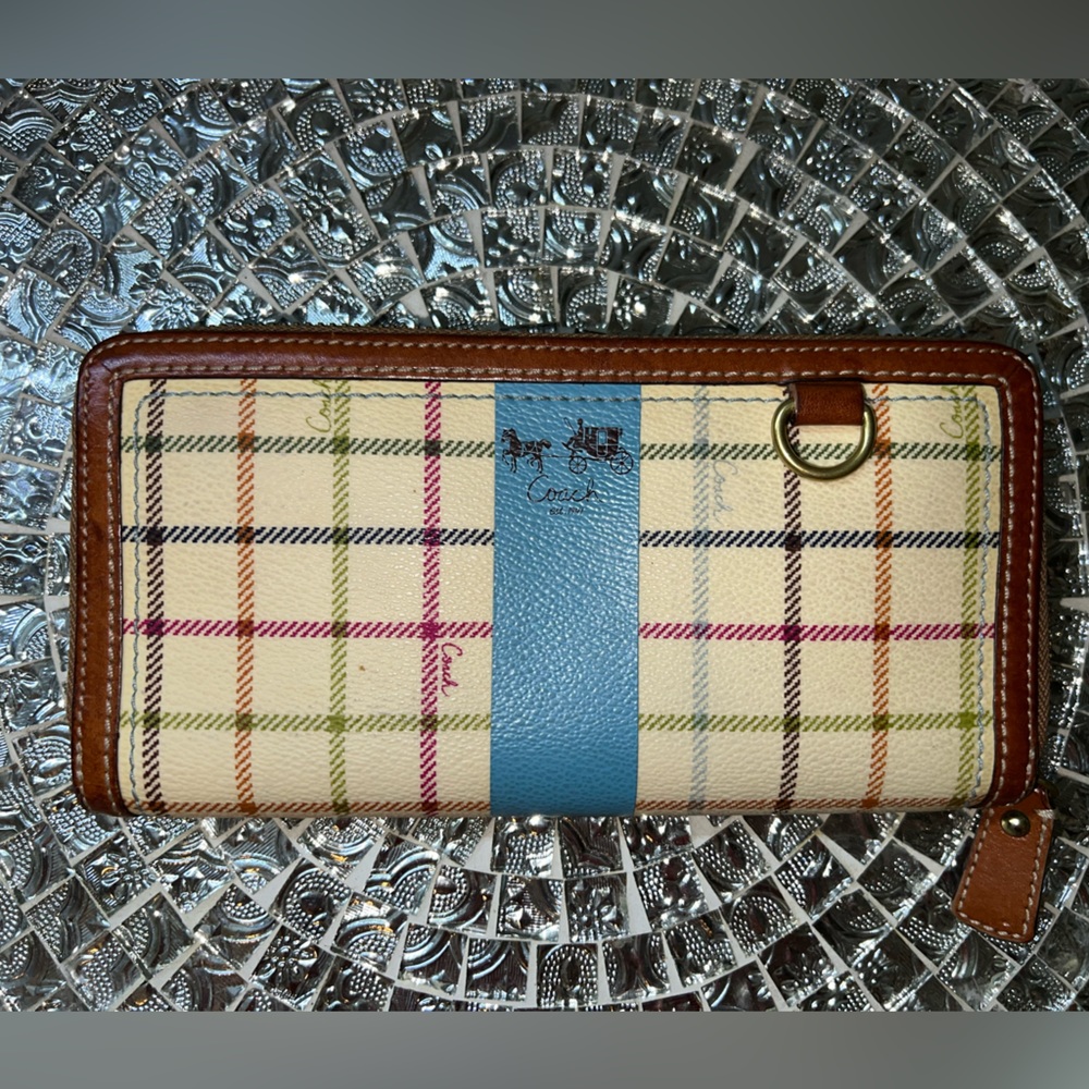 Coach zip around wallet